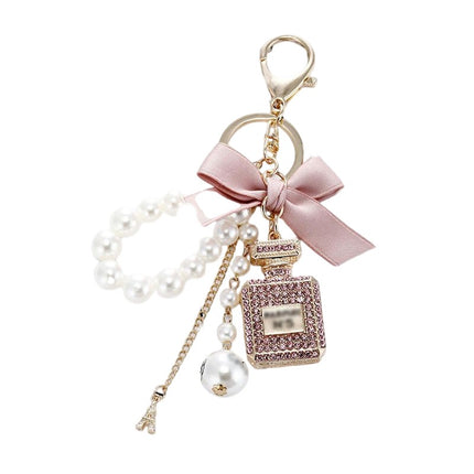 Pearl Keychains Cute Purse Charms Car Key Chains Bag Accessories for Women Pendant Keyrings