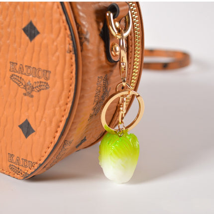 Simulated Food Chinese Cabbage Keychain Resin Vegetable Bag Car Pendant Keychain