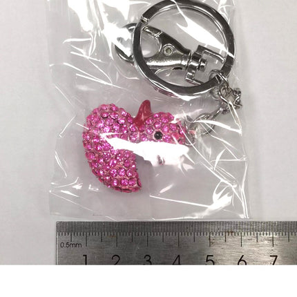 Crystal Keychains Cute Purse Charms Car Key Chains Bag Accessories for Women Pendant Keyrings