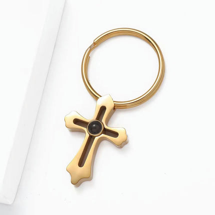 Keychain,Accessories Mini Religious Cross Car Key Chains Cross Keyrings Bags Pendant