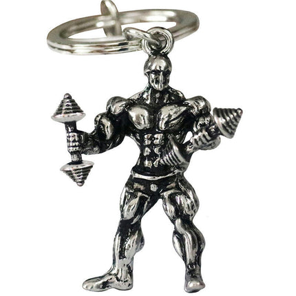 Muscular Man Metal Keychain Sports Fitness Key Chain Fitness Pendant Keychains Key Chains Jewelry