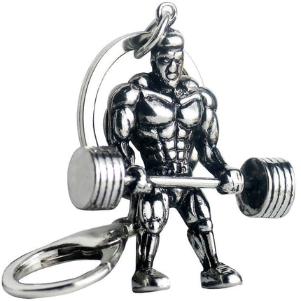 Muscular Man Metal Keychain Sports Fitness Key Chain Fitness Pendant Keychains Key Chains Jewelry