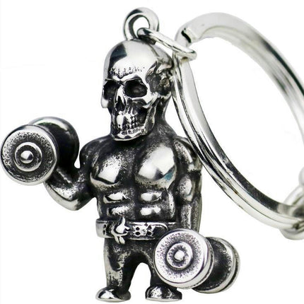 Muscular Man Metal Keychain Sports Fitness Key Chain Fitness Pendant Keychains Key Chains Jewelry