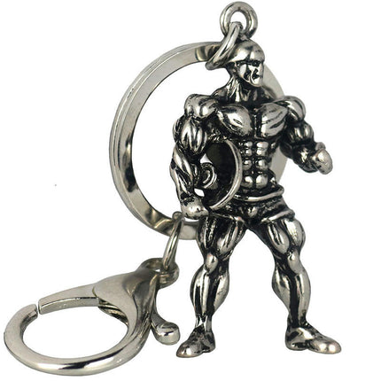 Muscular Man Metal Keychain Sports Fitness Key Chain Fitness Pendant Keychains Key Chains Jewelry