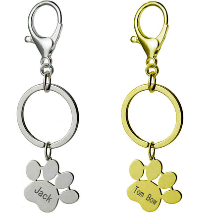 Keychain,Dog Cat Keychain Cute Paw Charm Keyring Cute Key Ring for Bag Accessory