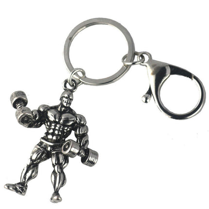 Metal Keychain Sports Fitness Key Chain Pendant Key Chains Jewelry Key Ring for Bag Accessory