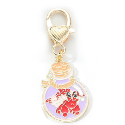 Keychain, Key Chain with Keyring Carabiner Alloy Decoration Metal Keychain Pendant Bag Pendant