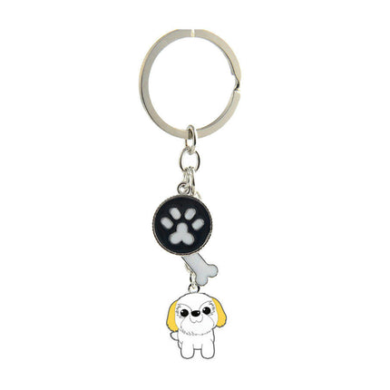 Creative Keychain Pouch Pendants Keys Hanging Dog Ornaments Keychains Cartoon Bag Pendant