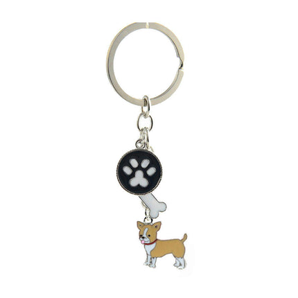 Creative Keychain Pouch Pendants Keys Hanging Dog Ornaments Keychains Cartoon Bag Pendant