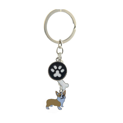 Creative Keychain Pouch Pendants Keys Hanging Dog Ornaments Keychains Cartoon Bag Pendant