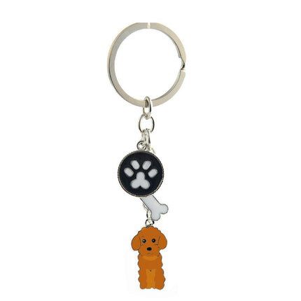 Creative Keychain Pouch Pendants Keys Hanging Dog Ornaments Keychains Cartoon Bag Pendant