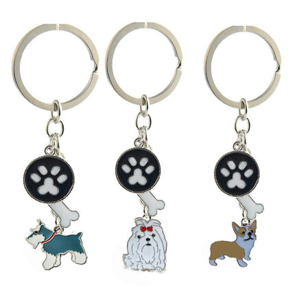 Creative Keychain Pouch Pendants Keys Hanging Dog Ornaments Keychains Cartoon Bag Pendant