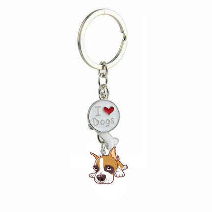 Cute KeyChain Metal Key Ring Charm Hanging Ornament for Women Girls Purse Handbags