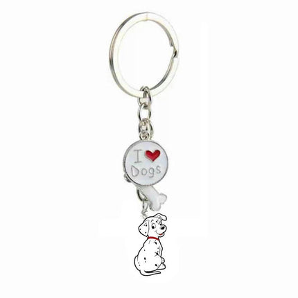 Cute KeyChain Metal Key Ring Charm Hanging Ornament for Women Girls Purse Handbags