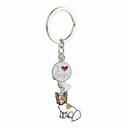 Cute KeyChain Metal Key Ring Charm Hanging Ornament for Women Girls Purse Handbags