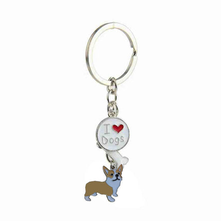 Cute KeyChain Metal Key Ring Charm Hanging Ornament for Women Girls Purse Handbags