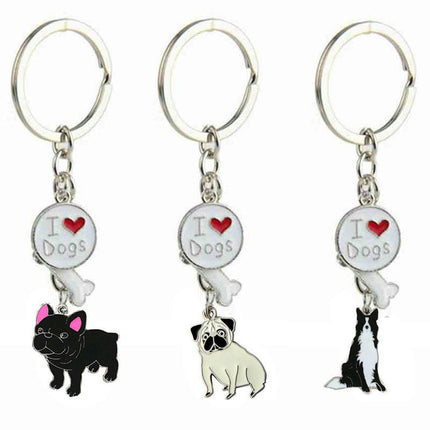 Cute KeyChain Metal Key Ring Charm Hanging Ornament for Women Girls Purse Handbags