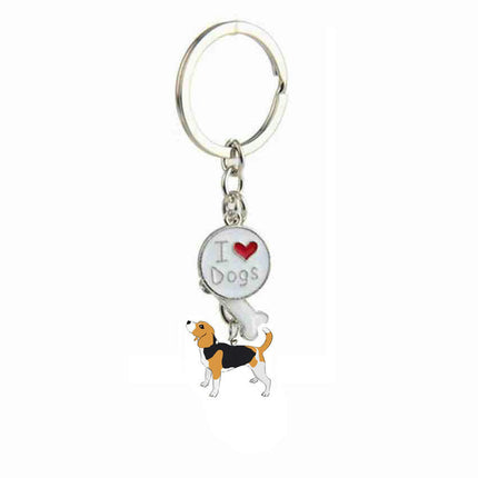 Cute KeyChain Metal Key Ring Charm Hanging Ornament for Women Girls Purse Handbags