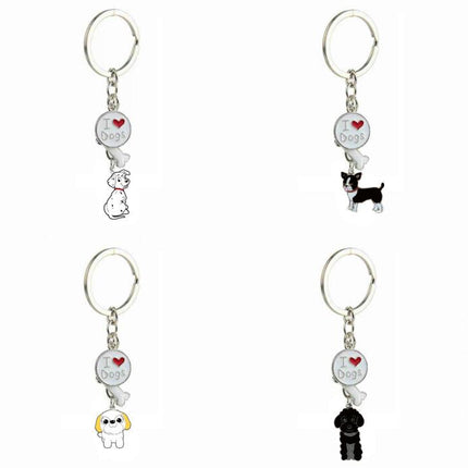 Cute KeyChain Metal Key Ring Charm Hanging Ornament for Women Girls Purse Handbags