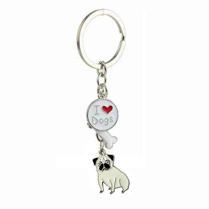 Cute KeyChain Metal Key Ring Charm Hanging Ornament for Women Girls Purse Handbags