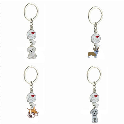 Cute KeyChain Metal Key Ring Charm Hanging Ornament for Women Girls Purse Handbags