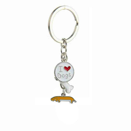 Cute KeyChain Metal Key Ring Charm Hanging Ornament for Women Girls Purse Handbags