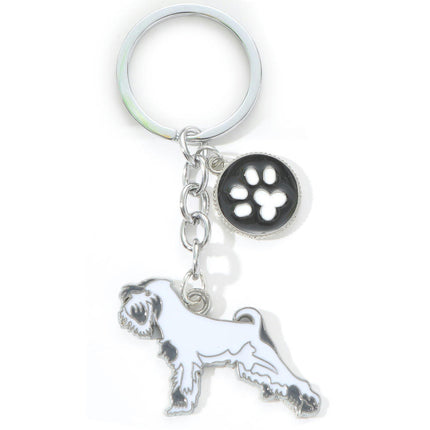 Dog KeyChain Metal Key Ring Cute KeyChain for Women And Men Purse Handbags Car Keyrings