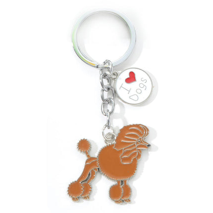 Dog KeyChain Metal Key Ring Cute KeyChain for Women And Men Purse Handbags Car Keyrings