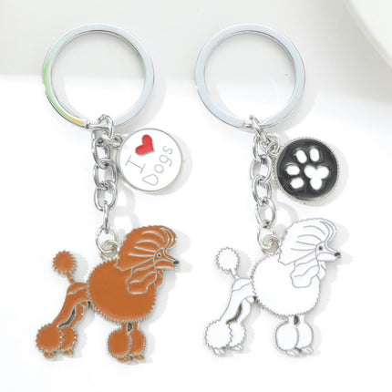 Dog KeyChain Metal Key Ring Cute KeyChain for Women And Men Purse Handbags Car Keyrings