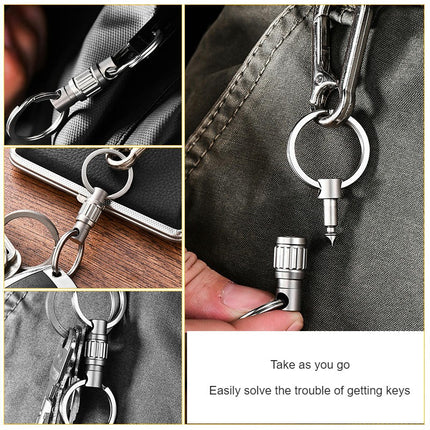 Spring keychain car ring keychain with Key Rings Car Keychain for Men and Women