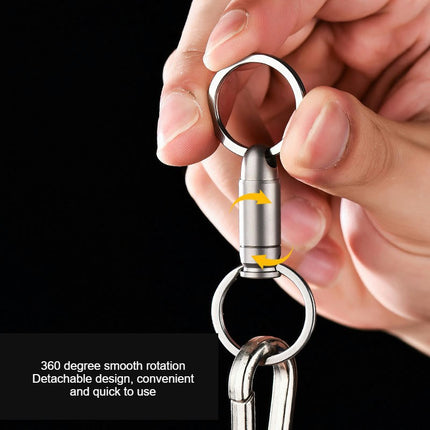 Spring keychain Heavy Duty ring keychain with Key Rings Car Keychain for Men and Women