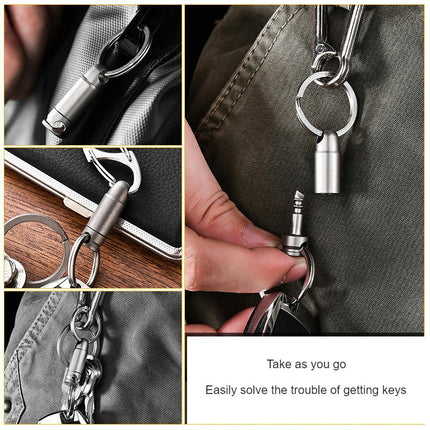 Car Keychain Key Chain Quick Release Spring with Key Rings Heavy Duty Keychain for Men and Women