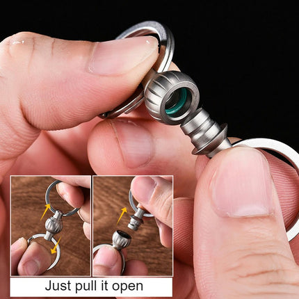 Car Keychain Key Chain Quick Release Spring with Key Rings Heavy Duty Keychain for Men and Women