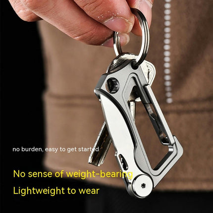 Carabiner Keychain Multi Tools Carabiner Keychain Folding Gear Gadget for Men Outdoor