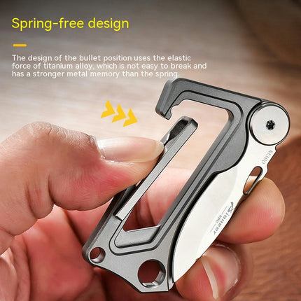 Carabiner Keychain Multi Tools Carabiner Keychain Folding Gear Gadget for Men Outdoor