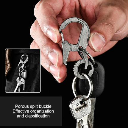 Keychain with Bottle Opener - Heavy Duty Multifunctional EDC Key Chain for Camping, Hiking