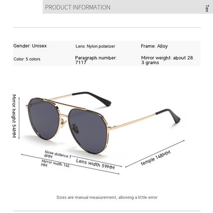 Polarized Sunglasses for Men and Women,UV Protection Sun Glasses Metal Frame UV400 Sun Glasses