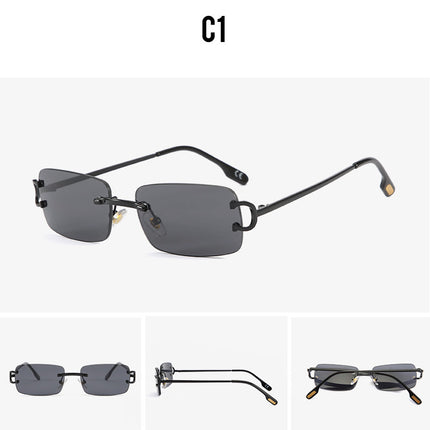 Square Sunglasses for Women Polarized UV Protection Frame UV Protection Sun Glasses Metal Frame