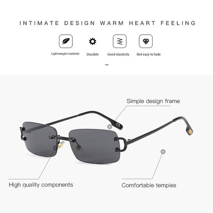 Square Sunglasses for Women Polarized UV Protection Frame UV Protection Sun Glasses Metal Frame