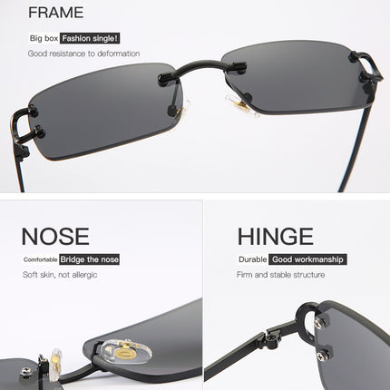 Square Sunglasses for Women Polarized UV Protection Frame UV Protection Sun Glasses Metal Frame