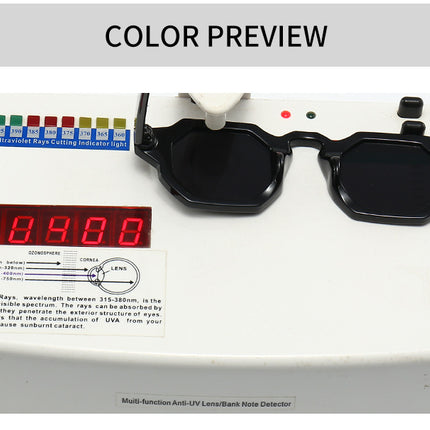 Rimless Rectangle Sunglasses UV Protection Sun Glasses Protection Eyewear for Women and Men