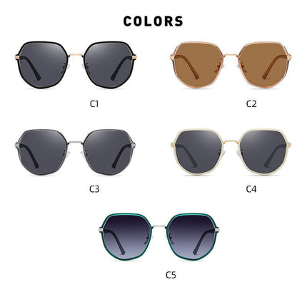 Sunglasses For Women Polarized, Square Sunglasses For Womens Sun Glasses UV Protection Metal Frame