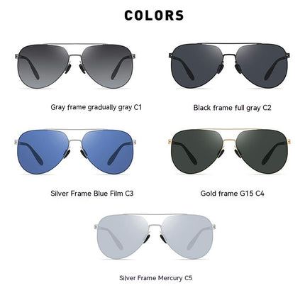 Sun Glasses Polarized Sunglasses for Men Metal Sunglasses lightweight Driving UV400 Outdoor