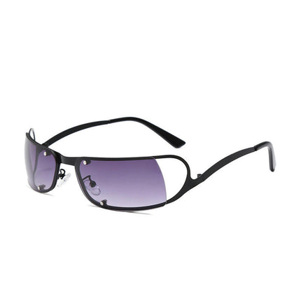 Frameless UV Protection Sunglasses Polarized Sunglasses for Men And Women Metal Sun Glasses