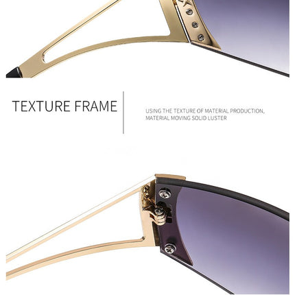 Sun Glasses, Aviator Sunglasses for Women Oversized Style Metal Frame UV Protection