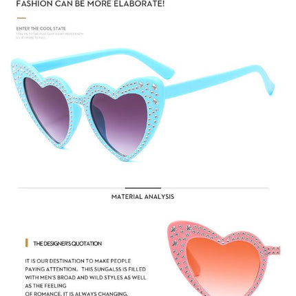 Sun Glasses for Women Heart Shaped Sun Glasses UV Protection For Sunglasses Party