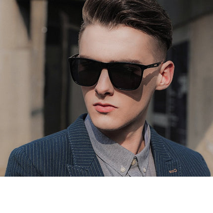 Sunglasses,Retro Polarized Sunglasses for Men UV400 Protection Classic Square Sun Glasses