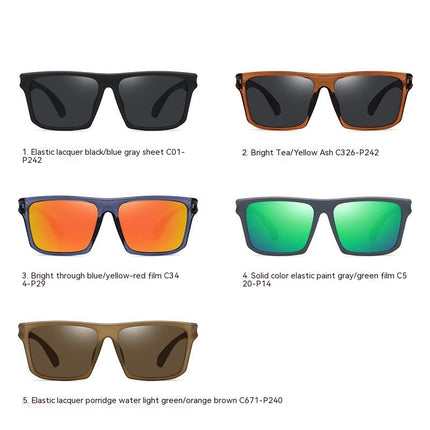 UV400 Protection Classic Square Sun Glasses Sunglasses for Men's Polarized Driving Sunglasses