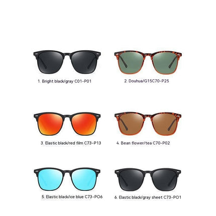 UV400 Protection Polarized Sunglasses Classic Retro Men's Sunglasses Outdoor Sunglasses