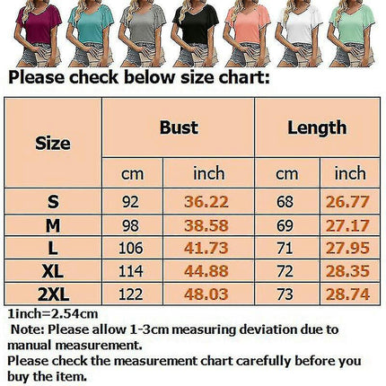 Ladies V Neck T Shirt Summer Tops Off Shoulder T-shirt Short Sleeve Tunic Blouse Model A